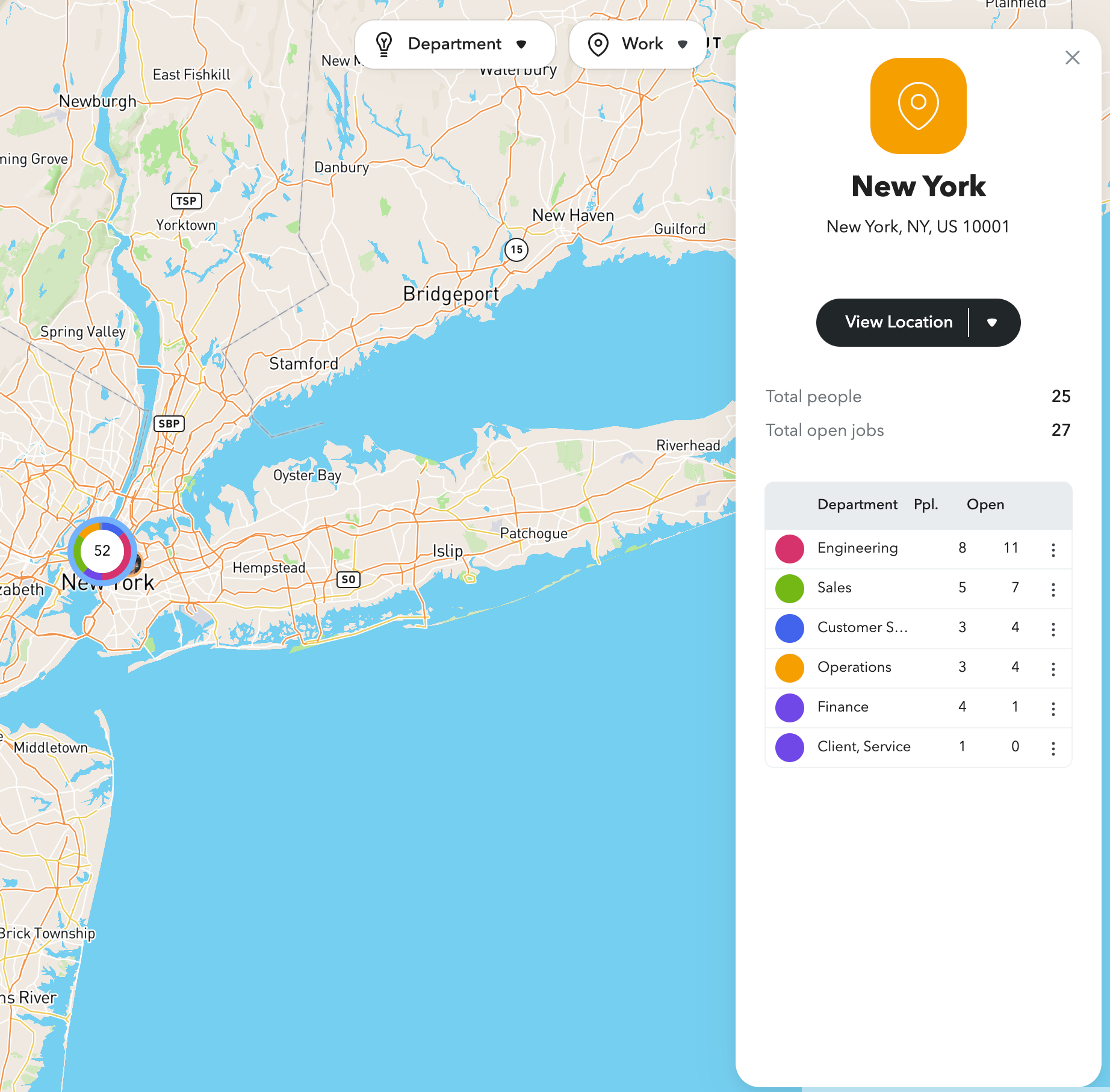 ChartHop Map Highlights